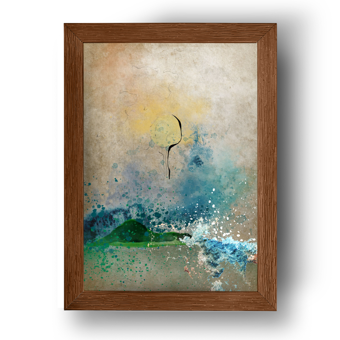 Even In The Pouring Rain Contemporary Giclee Art Print